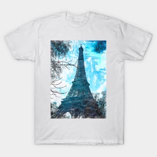 Eiffel Tower Through The Trees. For Eiffel Tower & Paris Lovers. T-Shirt